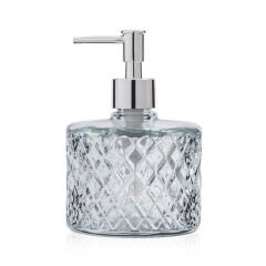 Design Kristal Cam Sıvı Sabunluk - Şeffaf