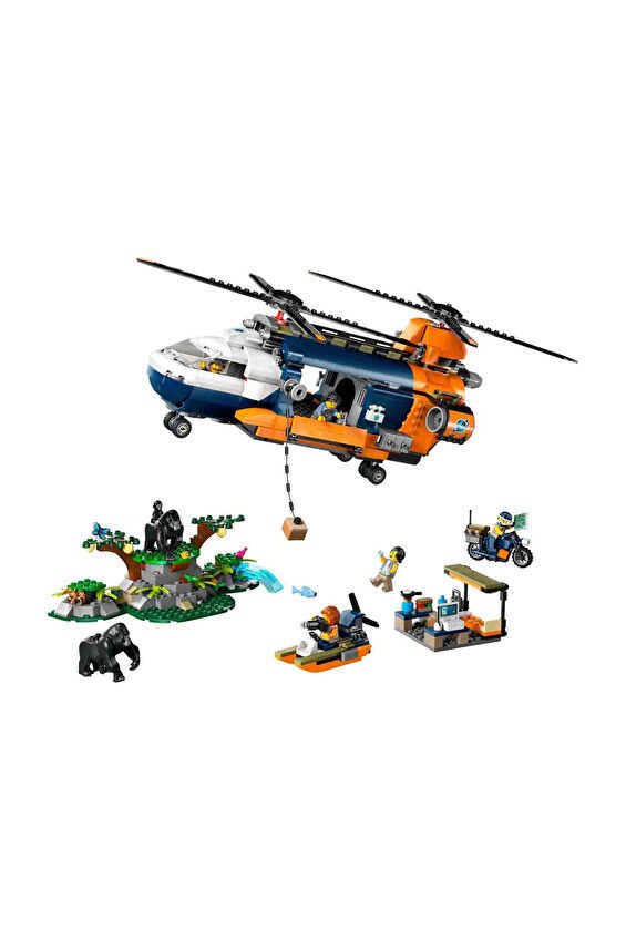 LEGO City Orman Kaşifinin Helikopteri Kamp Yerinde 60437