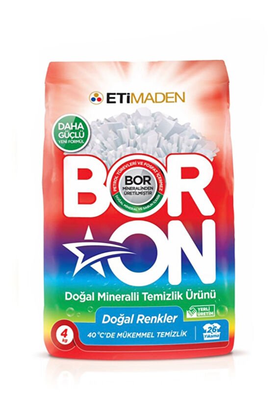 Boron Toz Deterjan Renkliler 4 kg