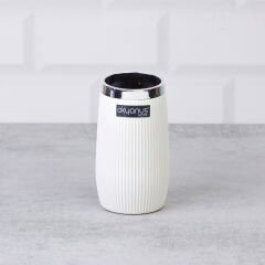 Home Çizgili Yuvarlak Diş Fırçalık Macunluk - Asorti