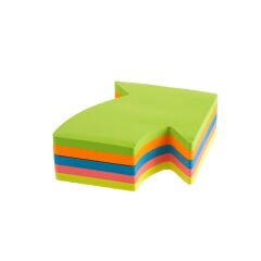 Ok Şekilli 250'li Not Kağıdı - Renkli - 7 cm