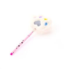 POP-9115 Peluş Pençe Başlıklı Geçmeli Kalem - Asorti - 23 cm