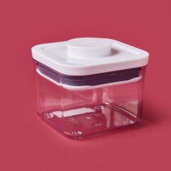 Gg Pop Mini Boy Kare Saklama Kabı - Şeffaf - 0,38 lt