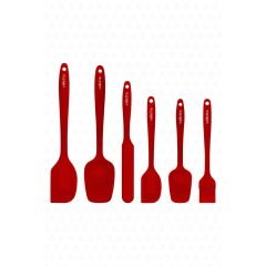 Drongo 6'lı Spatula Seti - Kırmızı