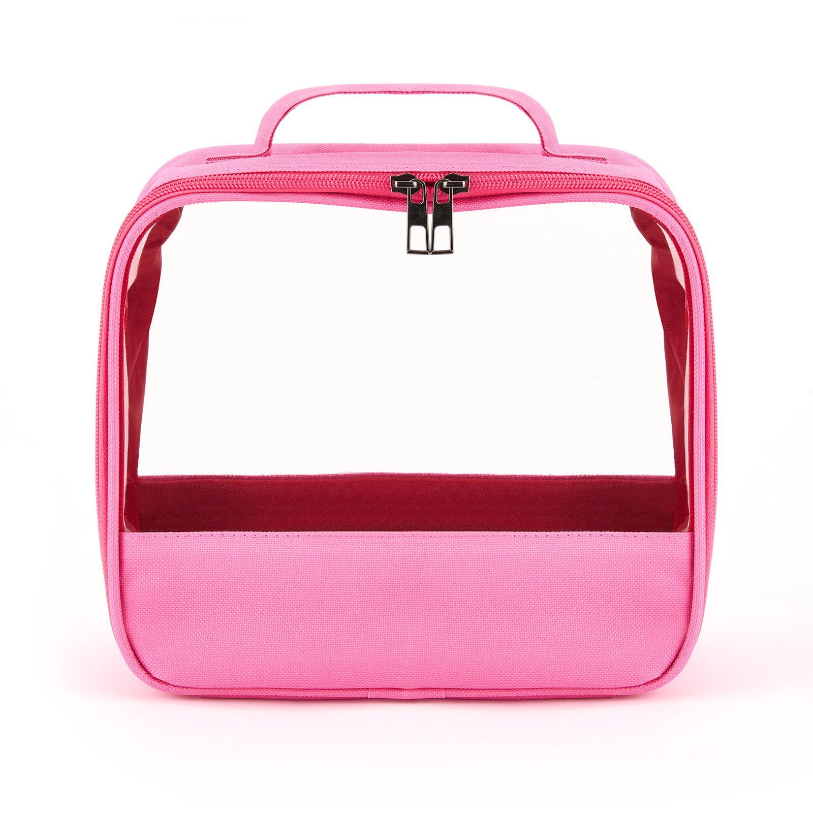 PVC Detaylı Kozmetik Çantası - Pembe