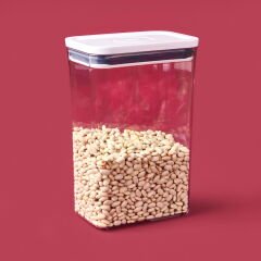 Pop Container Orta Boy Dikdörtgen Saklama Kabı - Şeffaf - 2,6 lt