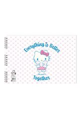 Hello Kitty 25*35 15 Yp. Spiralli Resim Defteri