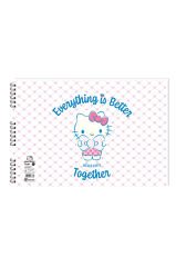 Hello Kitty 25*35 15 Yp. Spiralli Resim Defteri