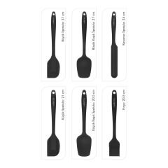 Drongo 6'lı Spatula Seti - Siyah