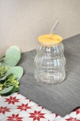 Paçi Bambu Kapak Pipetlu Kupa 450 ml