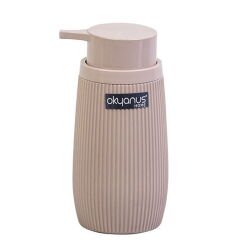 Home Çizgili Yuvarlak Sıvı Sabunluk - Asorti