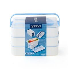 Üç Katlı Beslenme Kutusu - Asorti