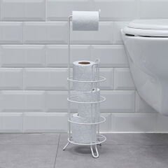 Yedekli Tuvalet Kağıtlığı - Beyaz