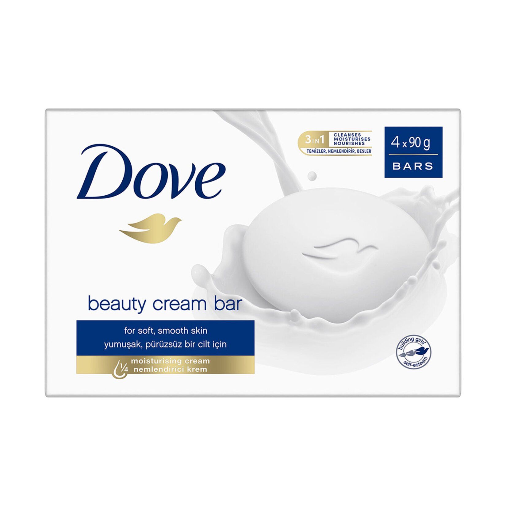 Dove Beauty Cream Bar Katı Güzellik Sabunu Original 4x90 g