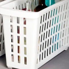 Plastik Maksi Dolap İçi Tekerlekli Düzenleyici - 13 lt