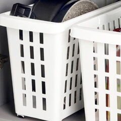 Plastik Maksi Dolap İçi Tekerlekli Düzenleyici - 13 lt