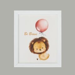 Deco Animal Tablo - Renkli -28x23 cm