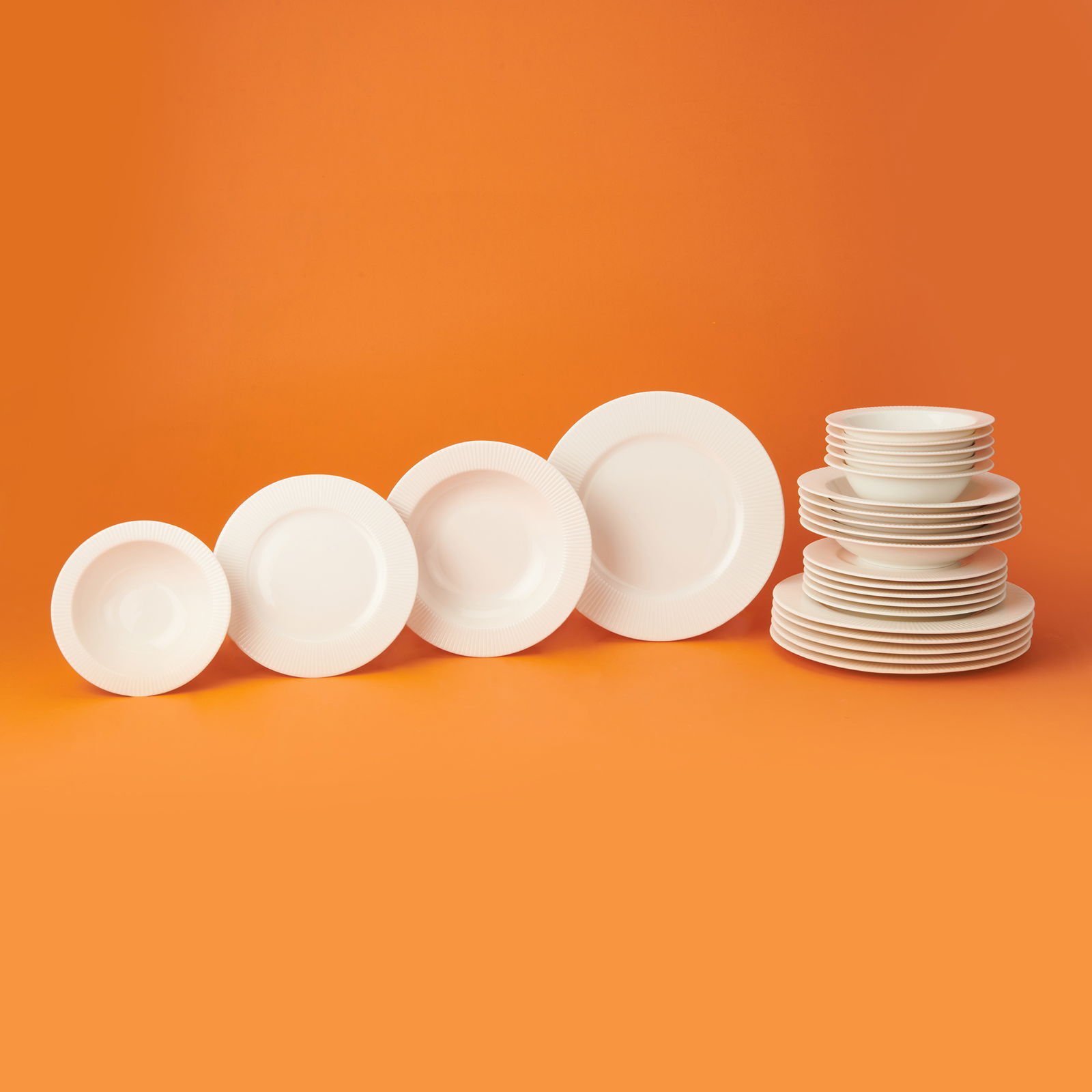 Kitchen Nirvana 24 Parça Yemek Takımı – Krem