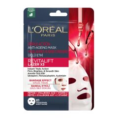 L'Oréal Paris Revitalift Lazer Üç Etkili Kağıt Maske 28 G