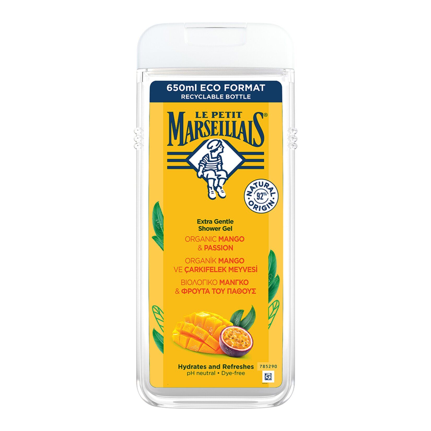 Le Petit Marseillais Organik Mango  Çarkıfelek Meyveli Duş Jeli 650 Ml