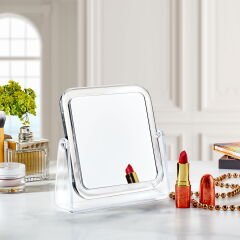 Store Kare Makyaj Aynası 4x Yakınlaştırma