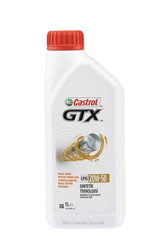 Castrol Gtx 20W/50 Motor Yağı 1.L