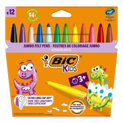 Bic Kids Visa Jumbo Keçeli Boya Kalemi 12'li