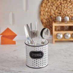 Yuvarlak 3 Bölmeli Galvaniz Kaşıklık