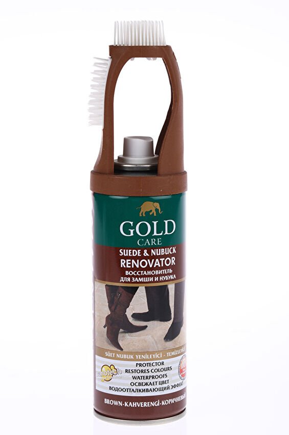 Goldcare Ayakkabı Boyası Sprey Nubuk 200 ml Kahverengi