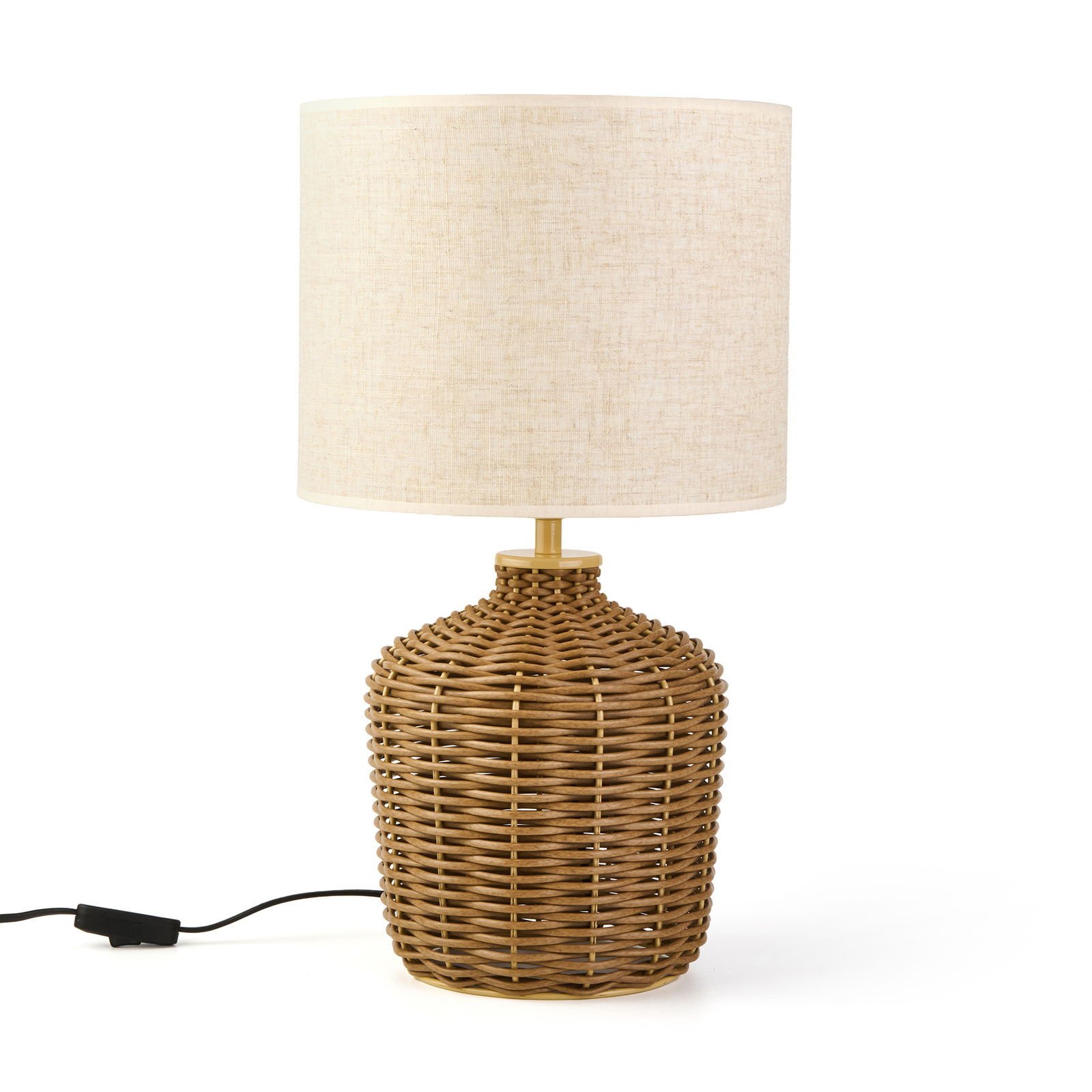Lighting Green Culture Rattan Abajur - Natürel / Krem