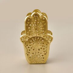 Etnik Metal Mumluk - Gold - 10 cm