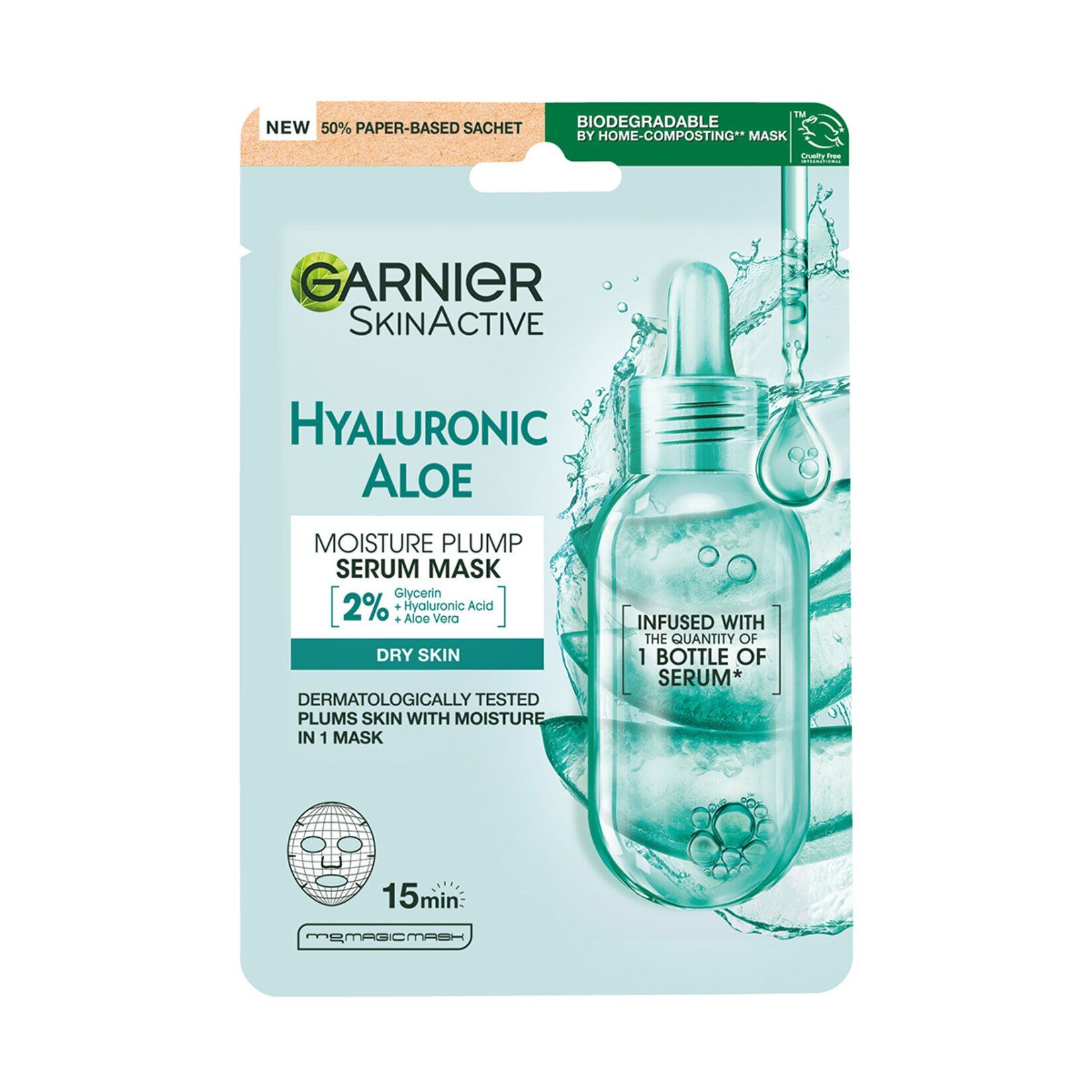 Garnier Hyaluronik Aloe Tazeleyici Kağıt Yüz Maskesi