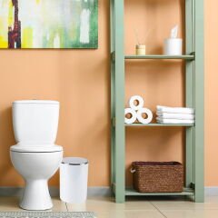 Lenox Çöp Kovası - Beyaz - 6 lt