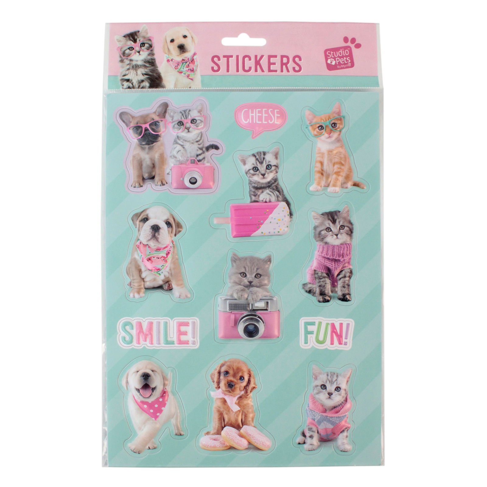 Pt-4673 3D Studio Pets Sticker - Pembe