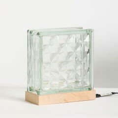 Mood Block Dekoratif Abajur - Şeffaf / Natürel