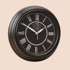 Classic Vintage Saat - Siyah - 30 cm