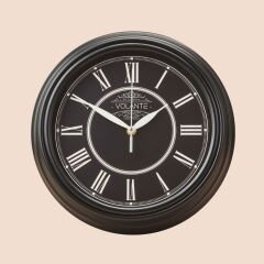 Classic Vintage Saat - Siyah - 30 cm