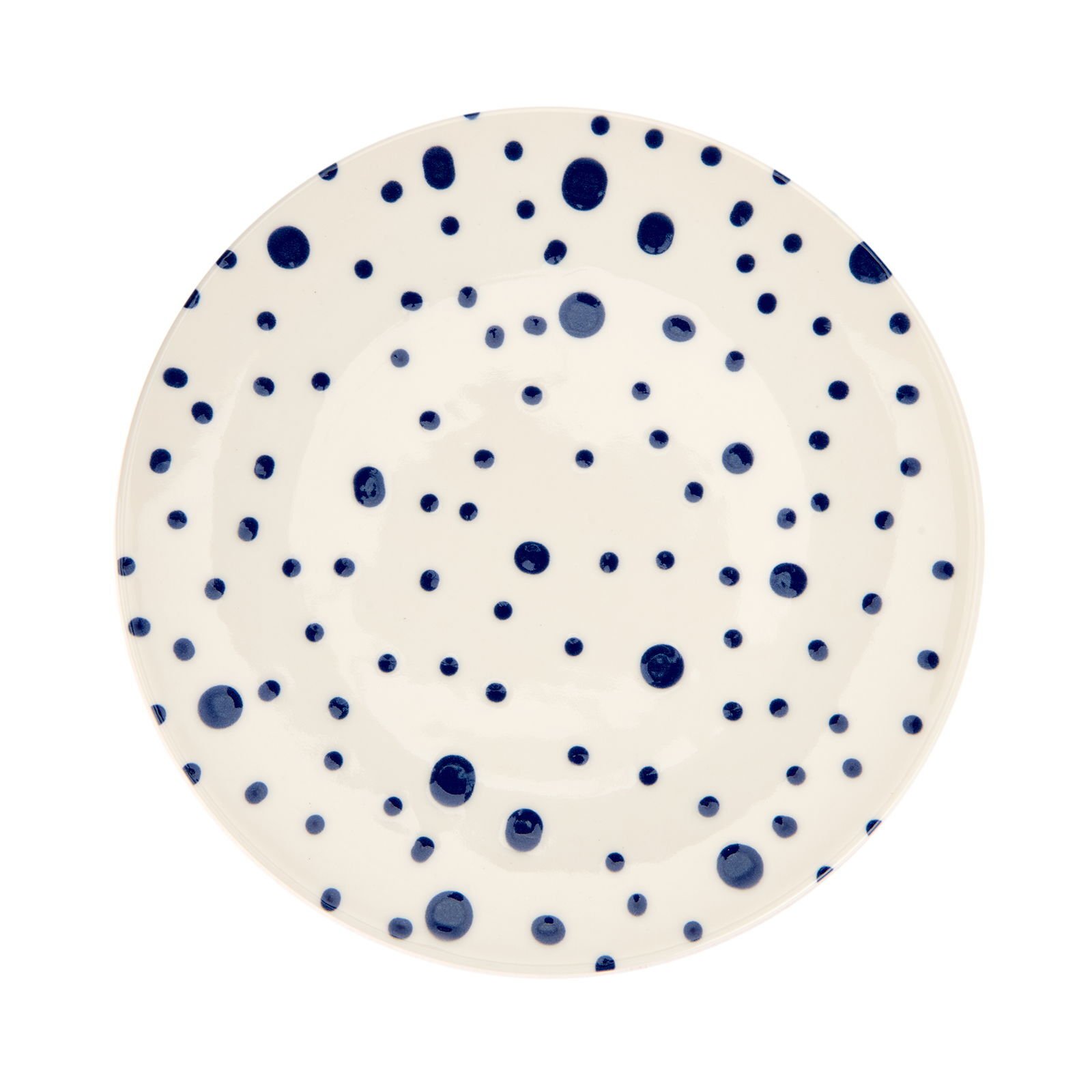 Porselen Salina Servis Tabağı - Mavi - 25 cm