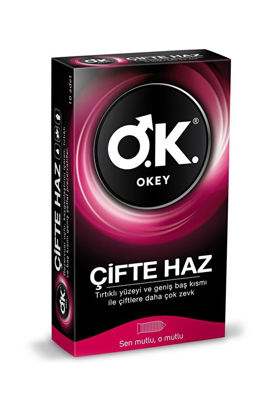 Okey Prezervatif Çifte Haz 10'lu