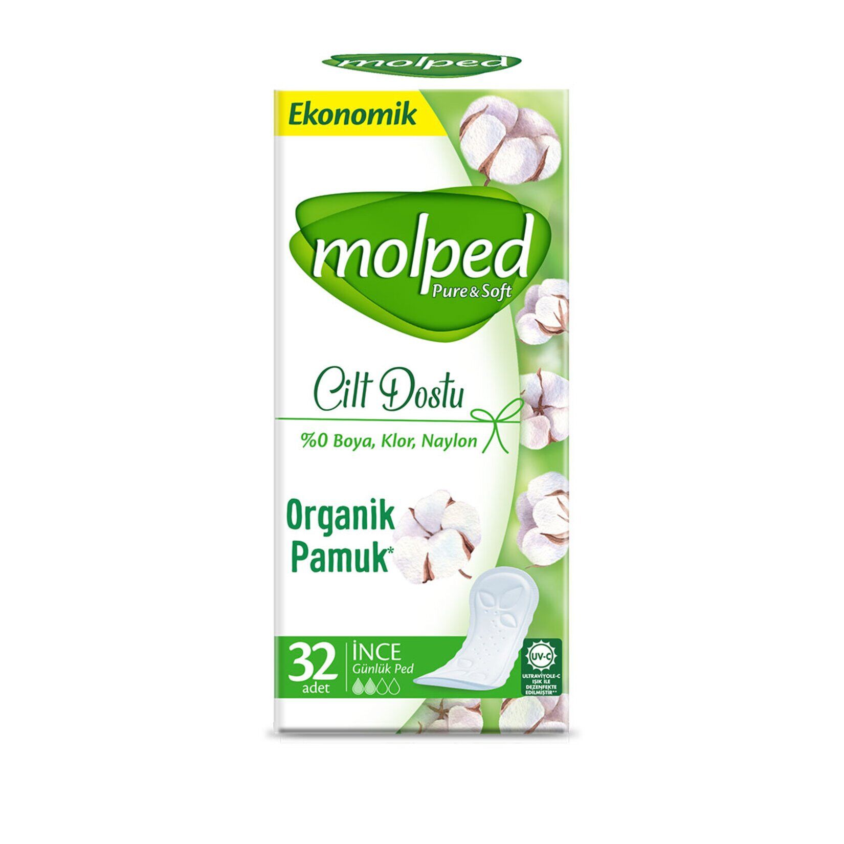 Molped PureSoft Günlük Ped 32'li