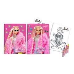 B-386 Pastel Boyalı Barbie Boyama Seti - Pembe