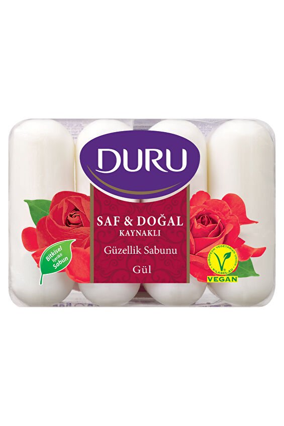 Duru Güzellik Sabunu SafDoğal 4x70 g Gül
