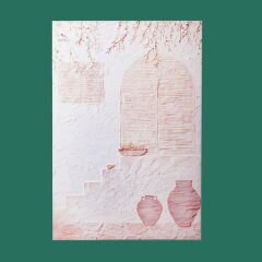 Deco Palm Breeze Kanvas Tablo - Bej - 90x60 cm