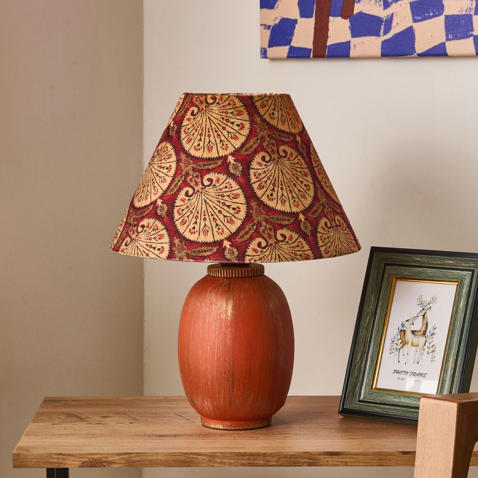 Design Vesecret Handmade Abajur - Turuncu / Renkli