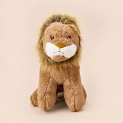 Soft Aslan Figürlü Yastık - Kahverengi - 23x35 cm