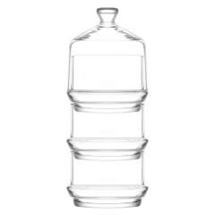 Berry 3 Katlı Fanus - 22x8 cm