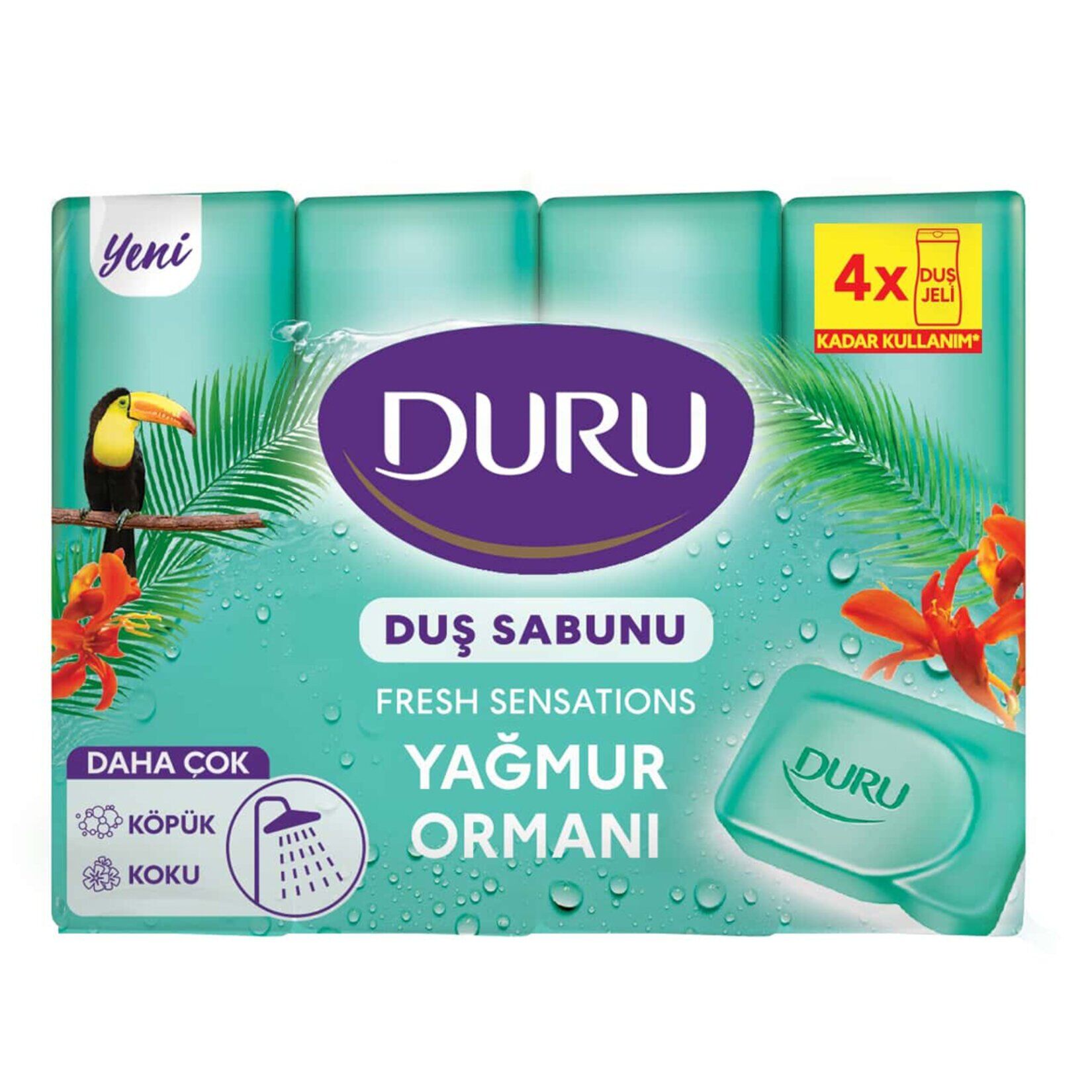 Duru Fresh Sensations Yağmur Ormanı 4 x 150 G