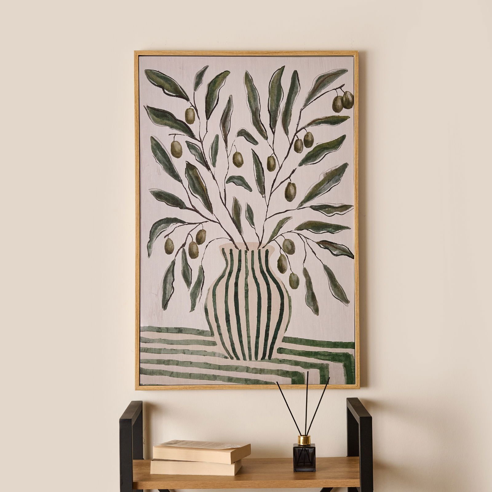 Deco Green Culture Olive Kanvas Tablo - Yeşil - 90x60 cm