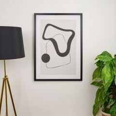Deco Elegant Curves Tablo - 50x70 cm
