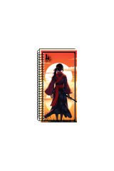 Lilamor Yandan Spiralli Bloknot 8x16cm 100 sayfa Anime